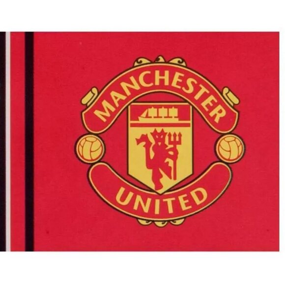 XL Manchester United FC Official Stripe Flag - Picture 2 of 3